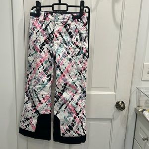 Girls Ski or Snow Pants. Fun colors. Spyder Brand. Size 8.